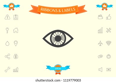 Eye symbol icon