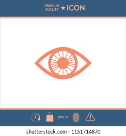 Eye symbol icon