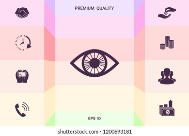 Eye symbol icon