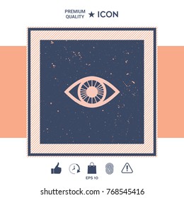 Eye symbol icon