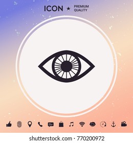 Eye symbol icon