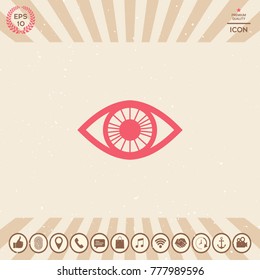 Eye symbol icon