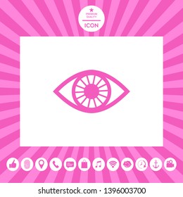 Eye symbol icon. Elements for your design
