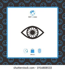 Eye symbol icon. Elements for your design