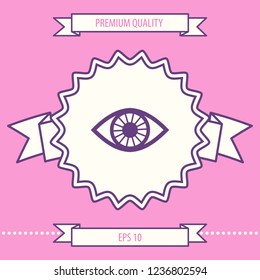 Eye symbol icon. Graphic elements for your design