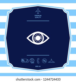 Eye symbol icon. Graphic elements for your design