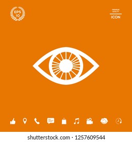 Eye symbol icon. Graphic elements for your design