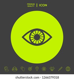 Eye symbol icon. Graphic elements for your design