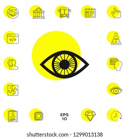 Eye symbol icon. Graphic elements for your design