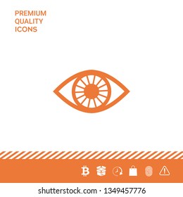 Eye symbol icon. Graphic elements for your design