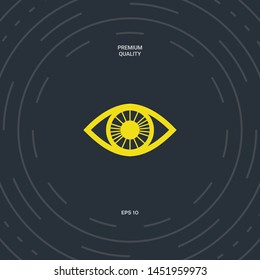 Eye symbol icon. Graphic elements for your design