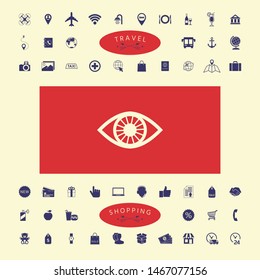 Eye symbol icon. Graphic elements for your design