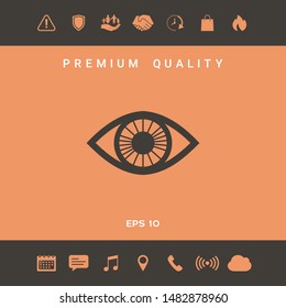 Eye symbol icon. Graphic elements for your design