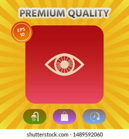 Eye symbol icon. Graphic elements for your design