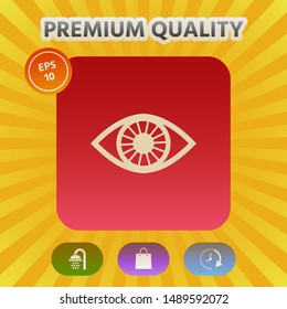 Eye symbol icon. Graphic elements for your design