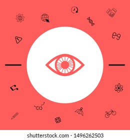 Eye symbol icon. Graphic elements for your design