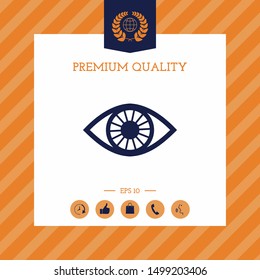 Eye symbol icon. Graphic elements for your design