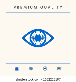 Eye symbol icon. Graphic elements for your design