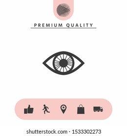 Eye symbol icon. Graphic elements for your design