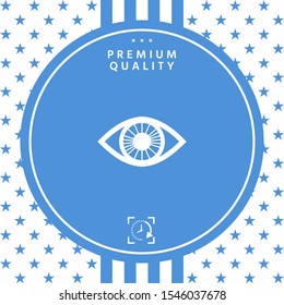 Eye symbol icon. Graphic elements for your design