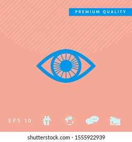 Eye symbol icon. Graphic elements for your design