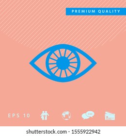 Eye symbol icon. Graphic elements for your design
