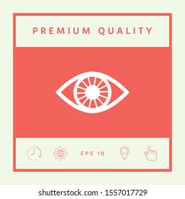 Eye symbol icon. Graphic elements for your design