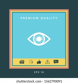 Eye symbol icon. Graphic elements for your design