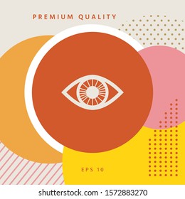 Eye symbol icon. Graphic elements for your design