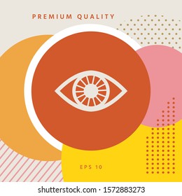 Eye symbol icon. Graphic elements for your design