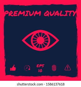 Eye symbol icon. Graphic elements for your design