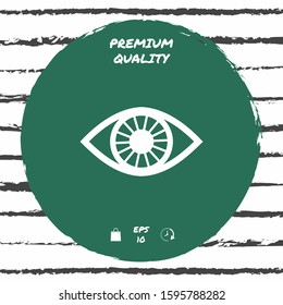 Eye symbol icon. Graphic elements for your design