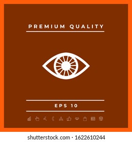 Eye symbol icon. Graphic elements for your design