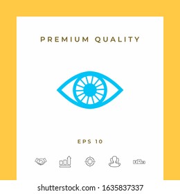 Eye symbol icon. Graphic elements for your design