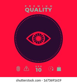 Icono de símbolo ocular. Elementos gráficos para el diseño