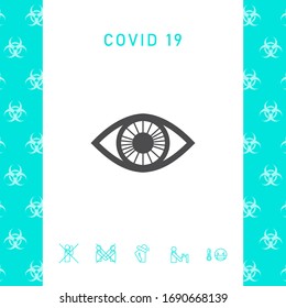 Eye symbol icon. Graphic elements for your design