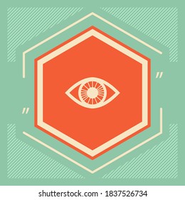 Eye symbol icon. Graphic elements for your design