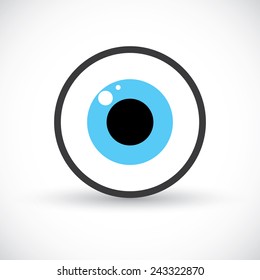 Eye symbol icon, Logo template design. vector illustration