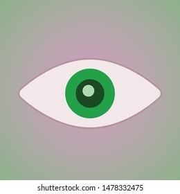 eye symbol icon vector, eye illustration vector.