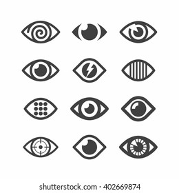 Eye symbol icons vector illustration