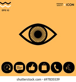 Eye symbol with iris