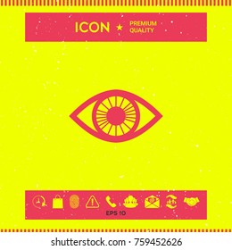 Eye symbol with iris