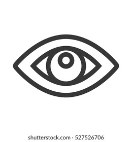 eye symbol isolated icon