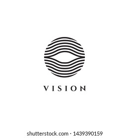 Plantilla de diseño de logotipo de símbolos oculares