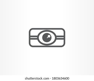 Plantilla de diseño de logotipo de símbolo ocular