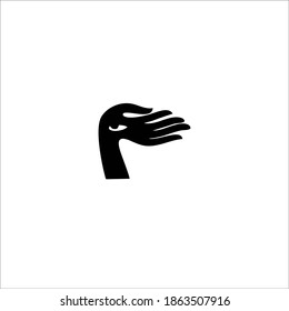 Logotipo de símbolo ocular. Ilustración vectorial.