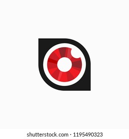 Eye Symbol Vector Design. Logo Concept. Digital Vision Icon.