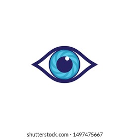 Eye symbol vector icon illustration