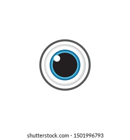 Eye symbol vector icon illustration