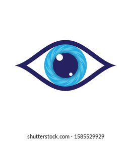 Eye symbol vector icon illustration design